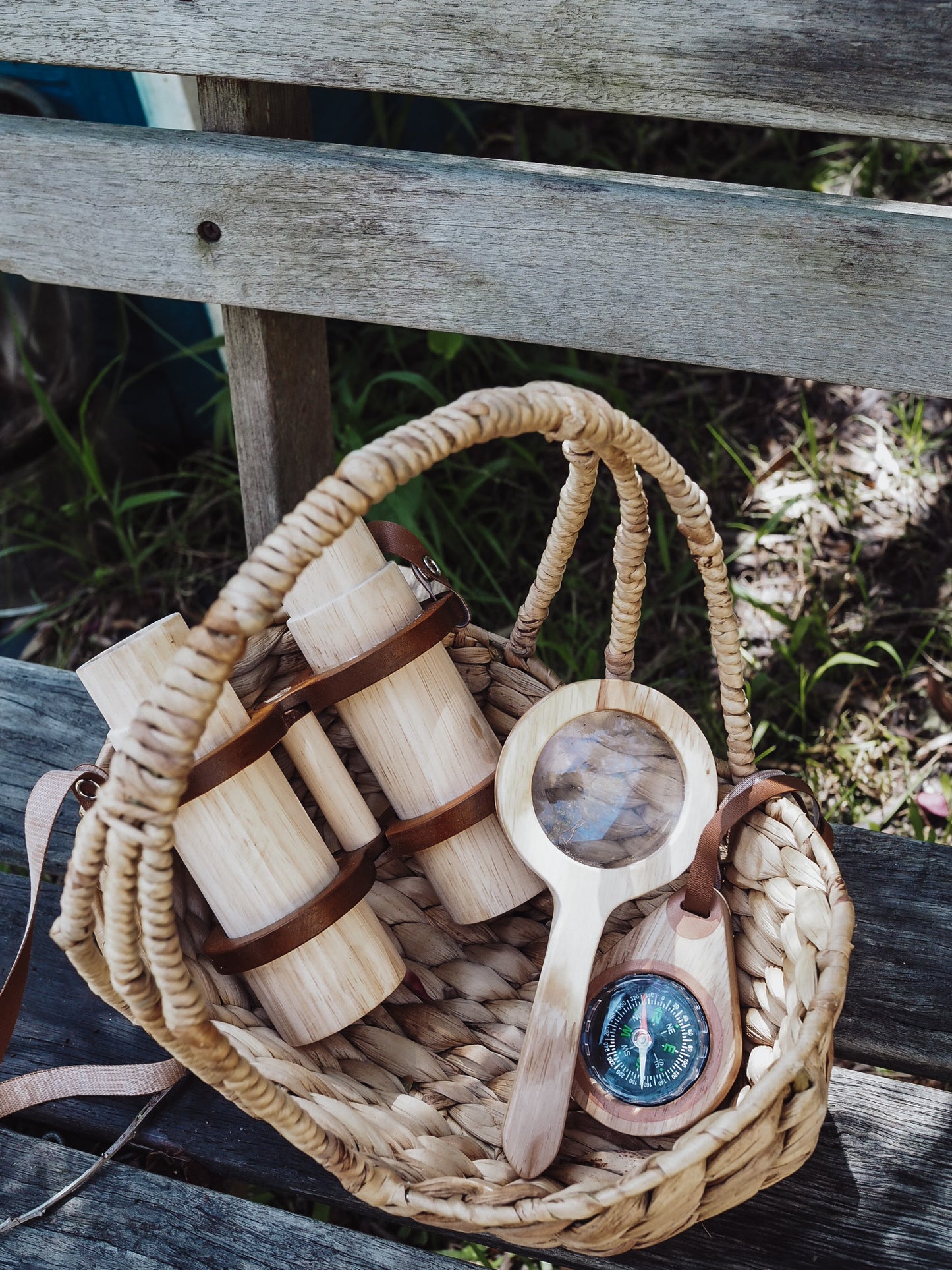 Wooden compass