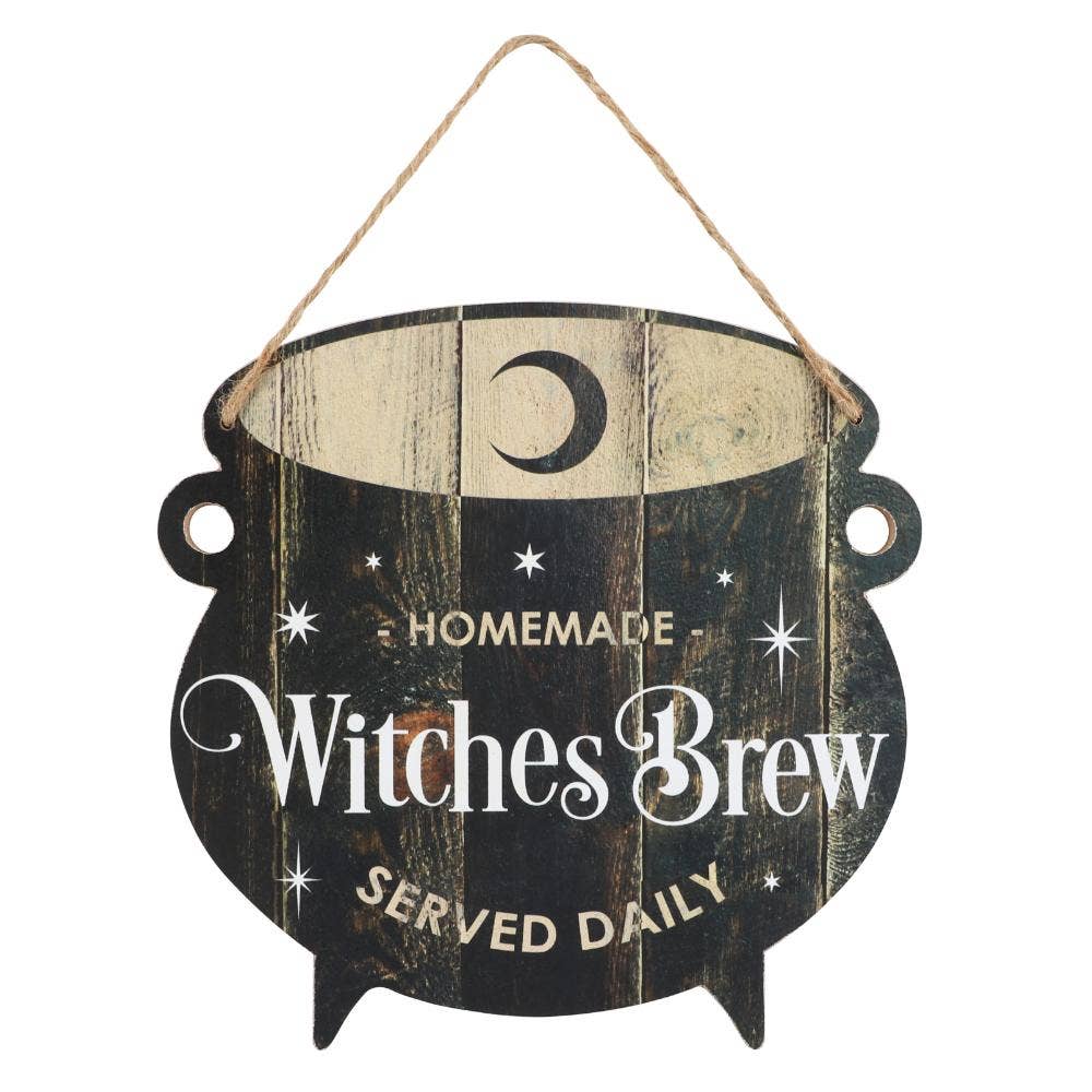 Witches Brew Cauldron - Hanging Sign