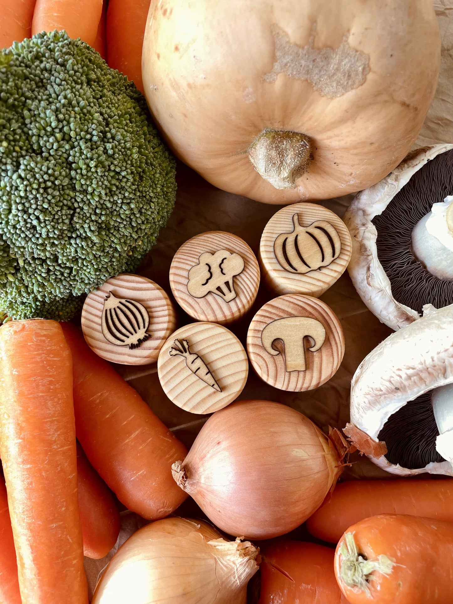 Wooden Vegetable Stamps