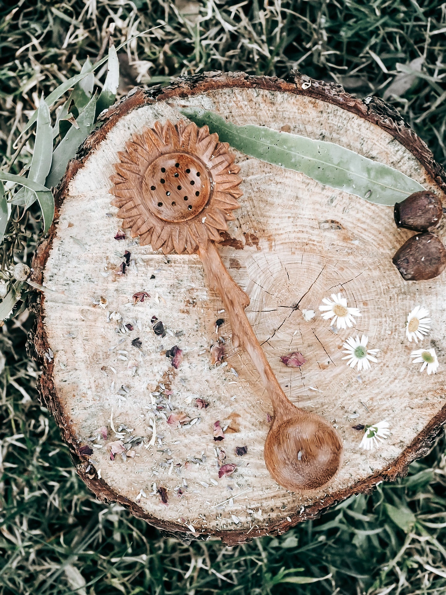 **WHOLESALE ** SUNFLOWER DUO SPOON