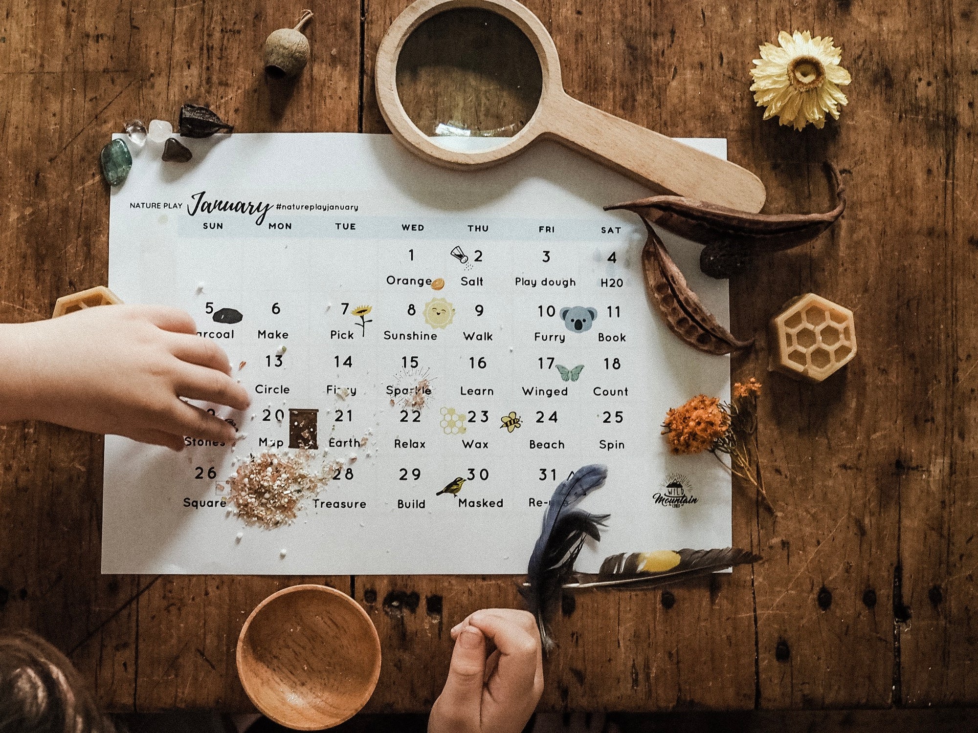 Nature Play March Calendar & Prompts | Wild Mountain Child