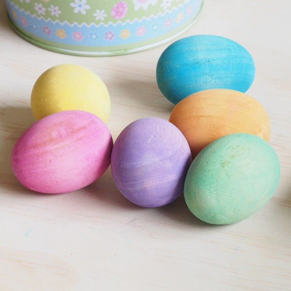 DIY Colourful Wooden Easter Eggs
