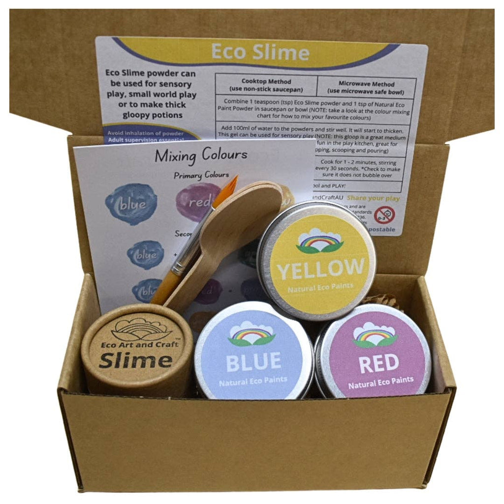 Eco Slime Kit - create your own natural rainbow slime