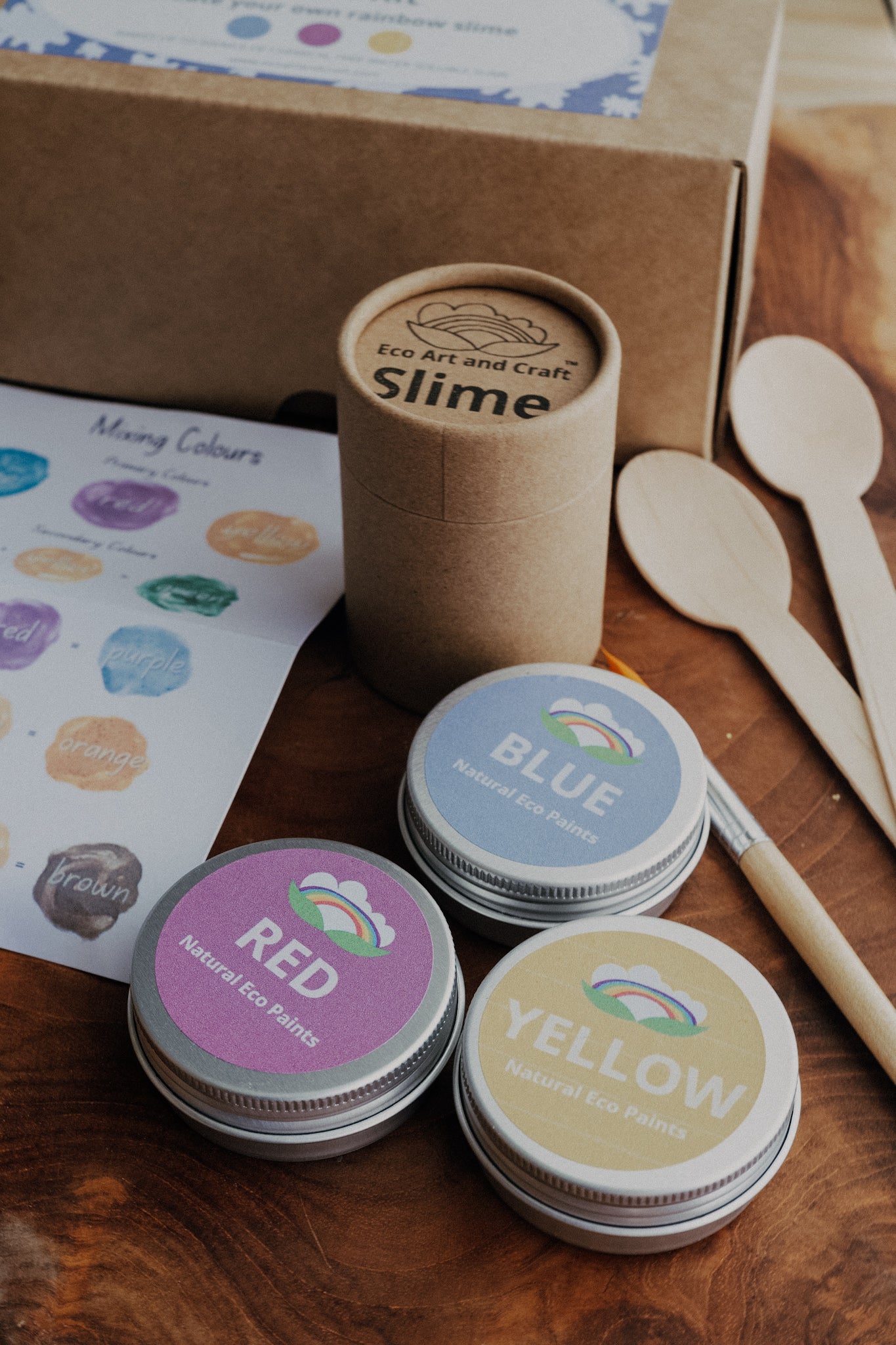 Eco Slime Kit - create your own natural rainbow slime