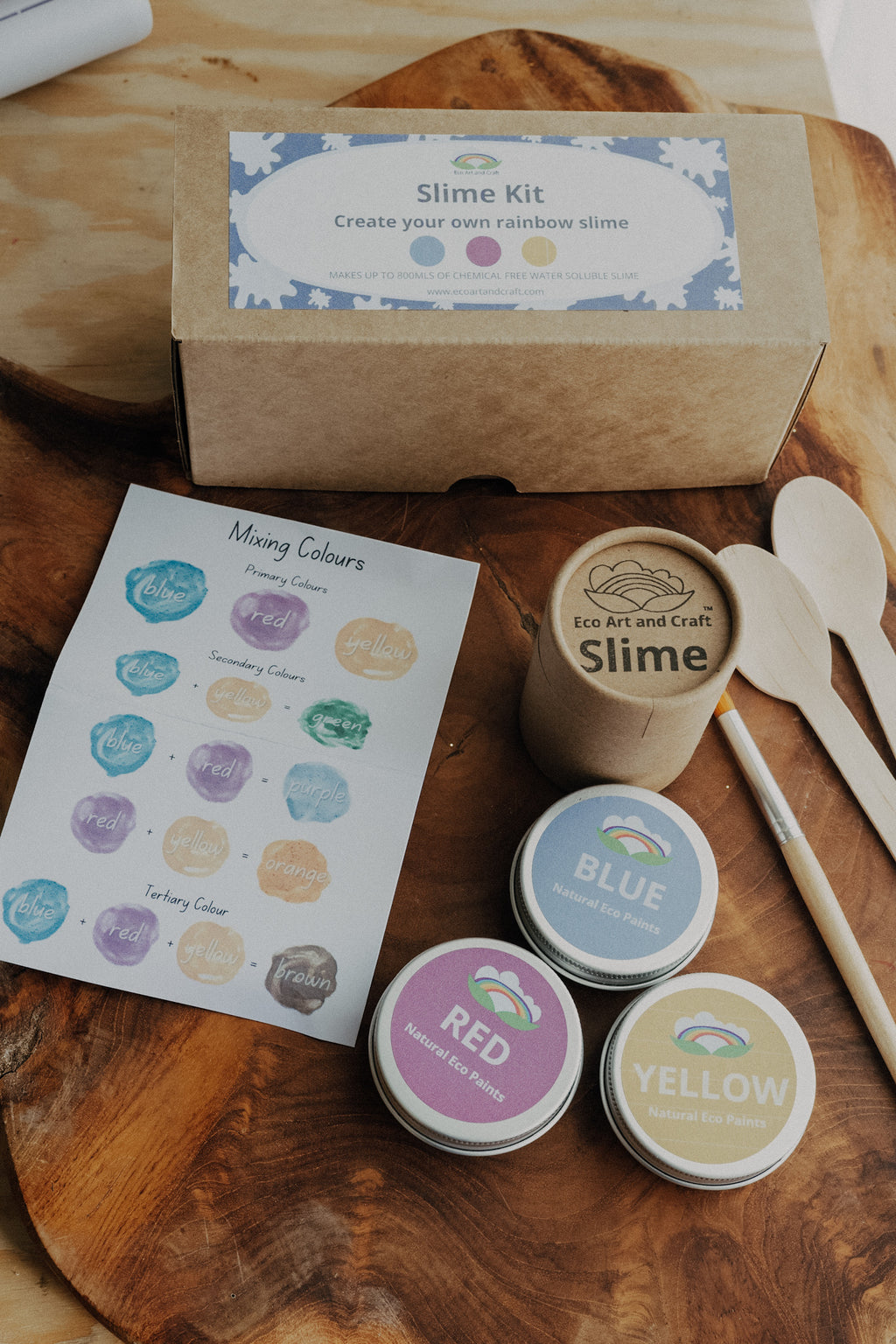 Eco Slime Kit - create your own natural rainbow slime