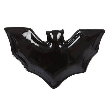 Black Bat Ceramic Trinket Dish