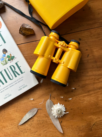 Yellow Binoculars with hard case