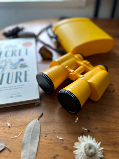 Yellow Binoculars with hard case