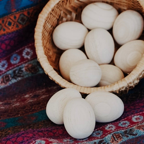Diy Wooden Eggs (set of 12)