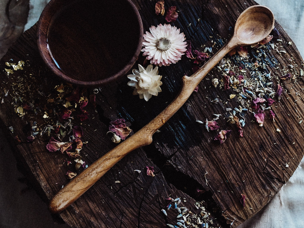 Long Handcrafted Twig Spoon