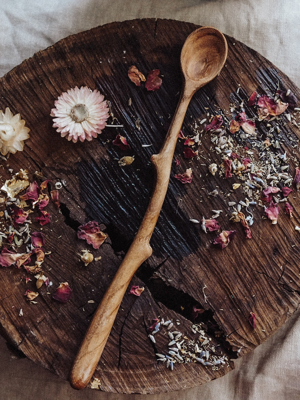 Long Handcrafted Twig Spoon
