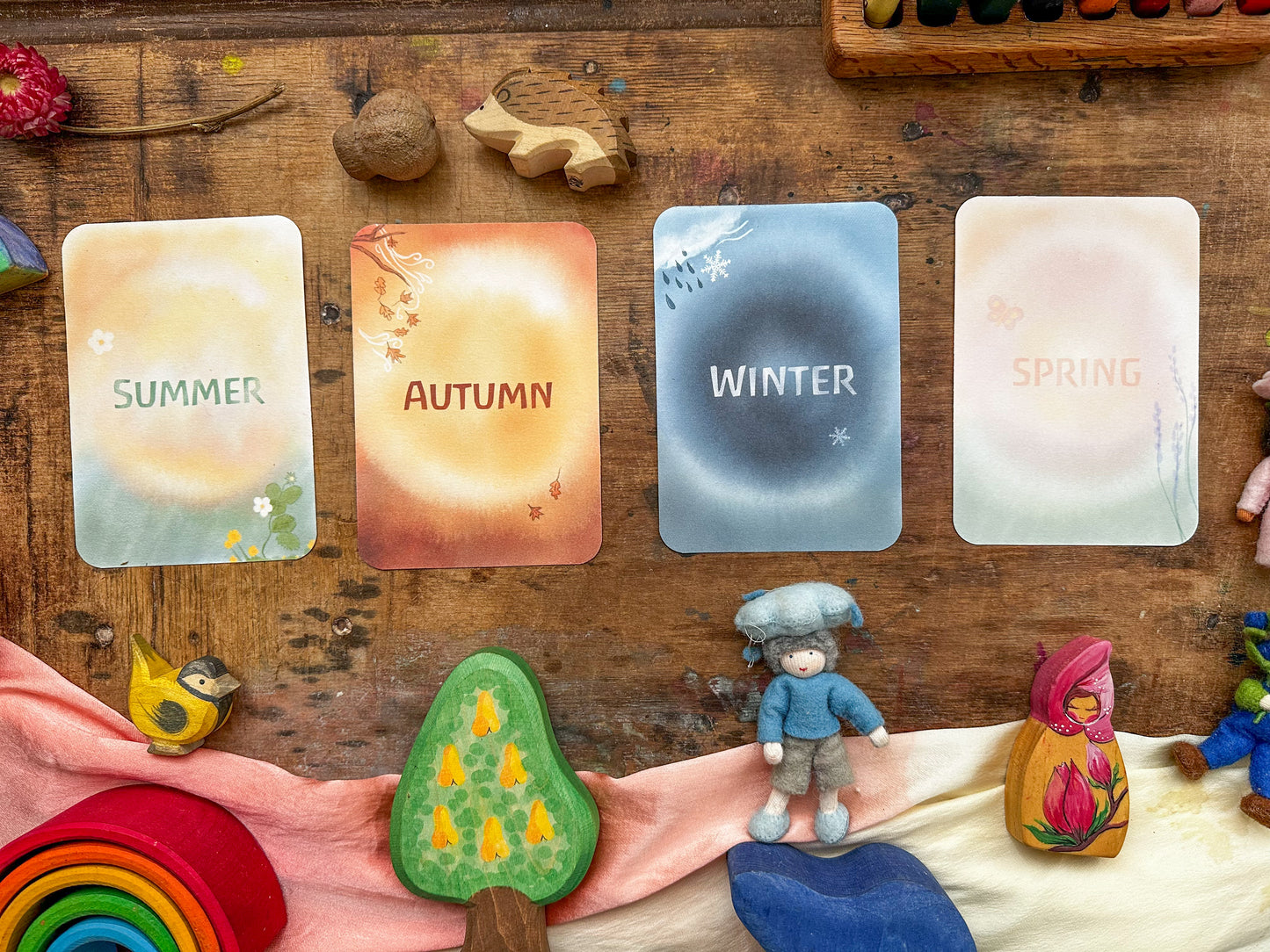 Four Seasons Cards Freebie
