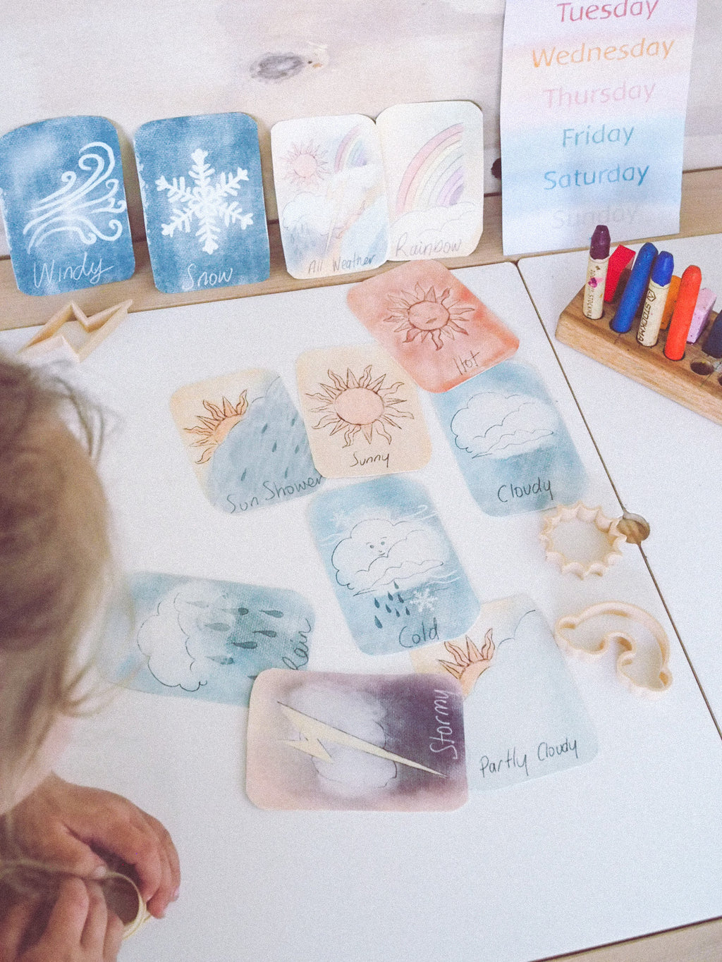 Weather Cards .✦ ݁˖ Printable Download