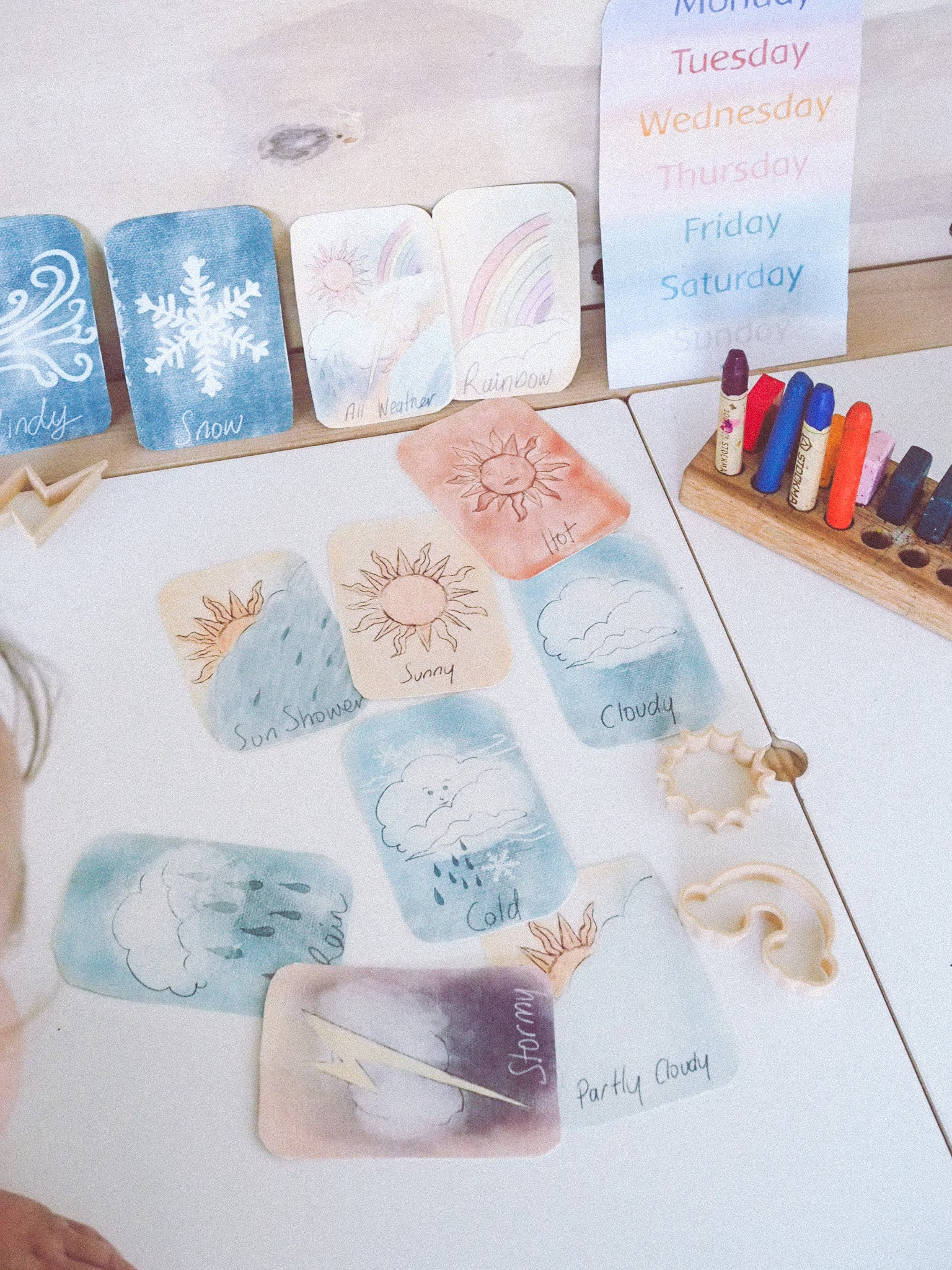 Weather Cards .✦ ݁˖ Printable Download