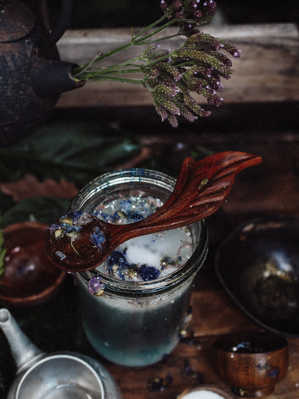 Magical Blue Mallow Flowers