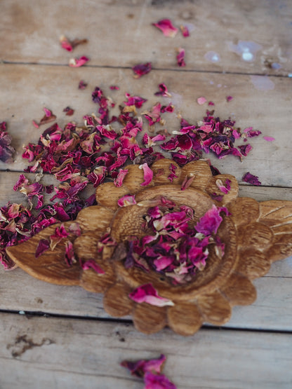 Dried Organic Red Rose Petals