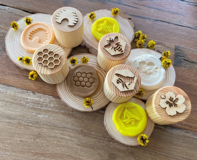 Wooden Bee Stamps