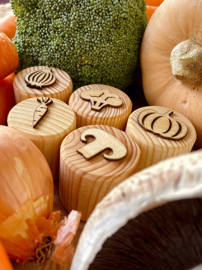 Wooden Vegetable Stamps