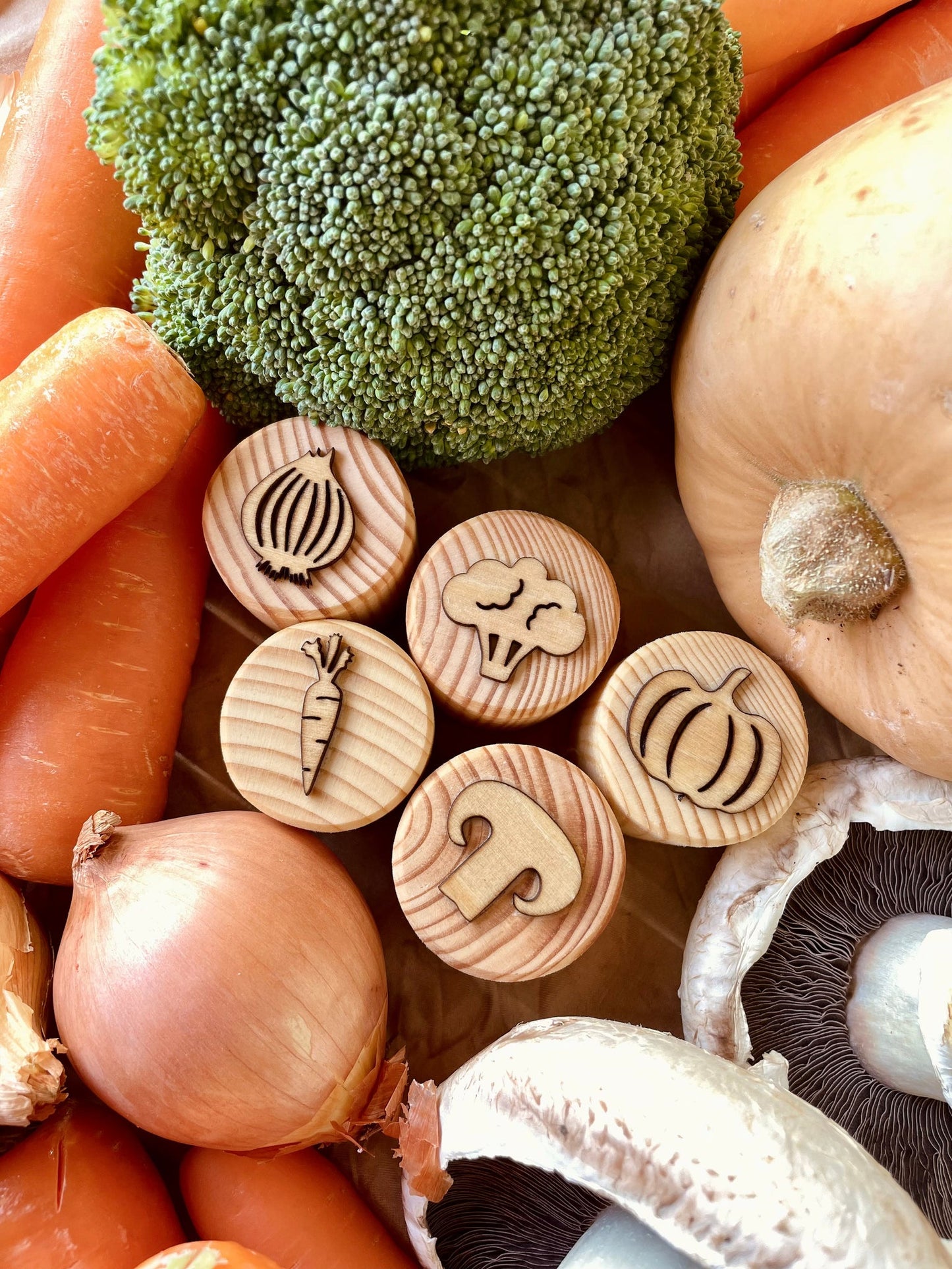 Wooden Vegetable Stamps