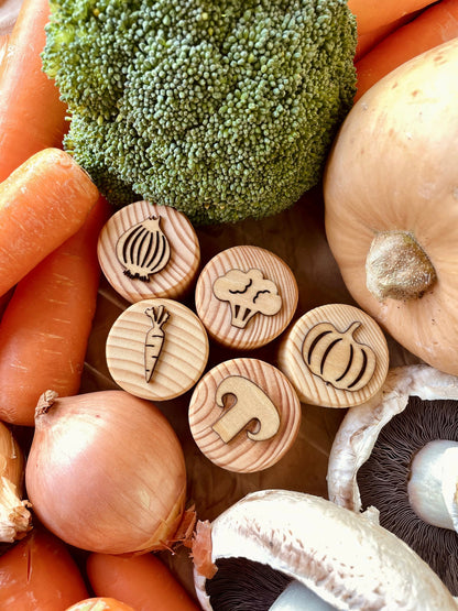 Wooden Vegetable Stamps