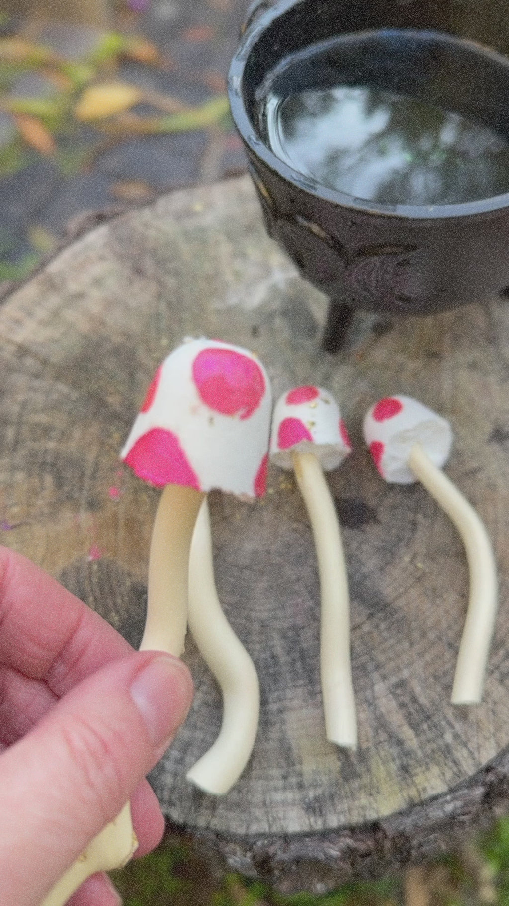 Fizzy Mushroom Wands set of 4