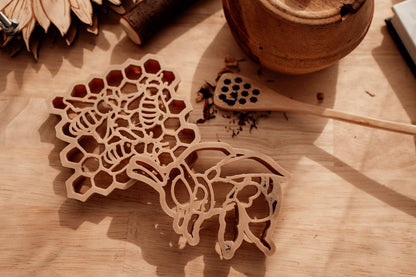 Teddy Bear Bee & Honey Comb Eco Cutter™ Set