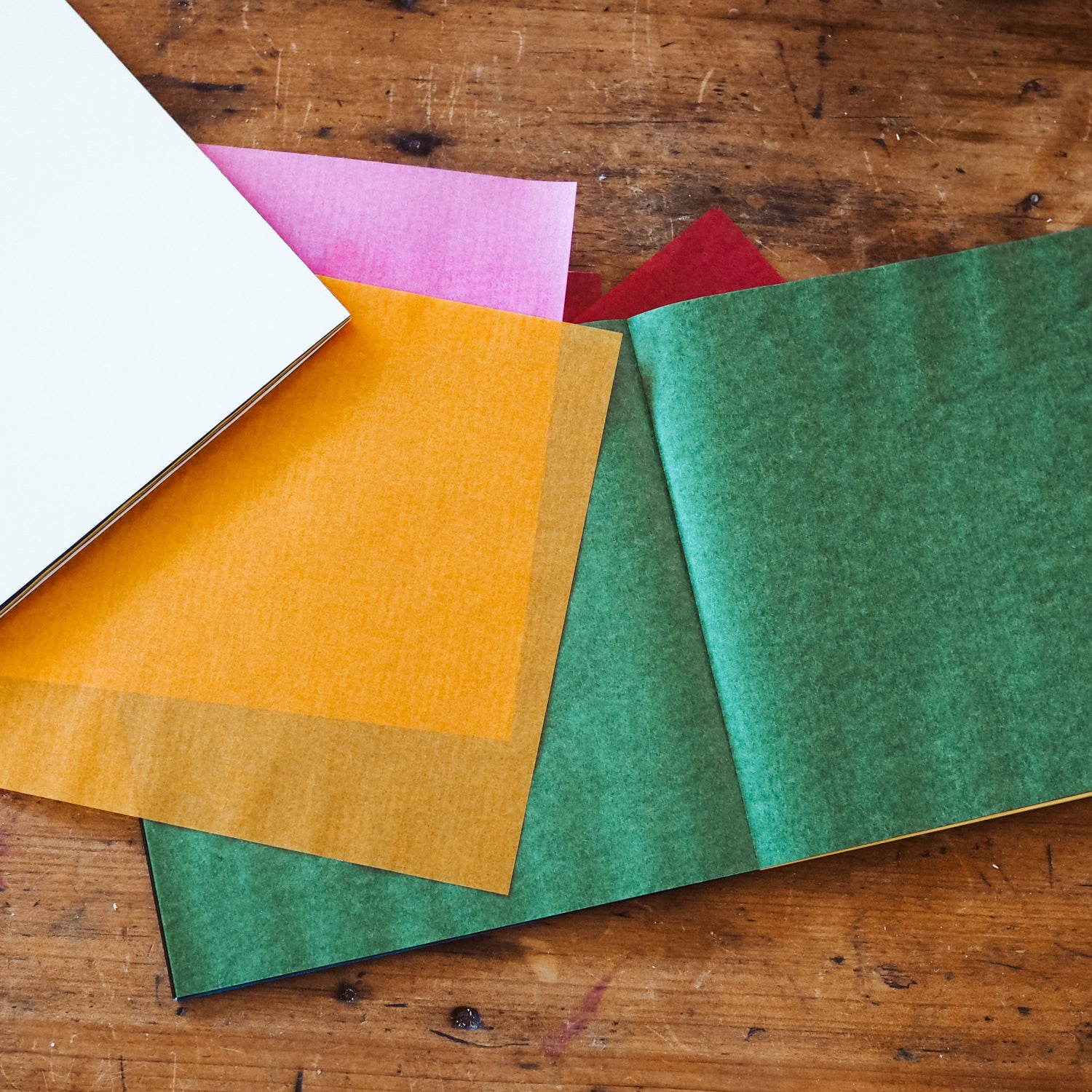 Window Star Folding Paper - Wax-like Kite Paper - 40gsm Assorted Rainbow Colours