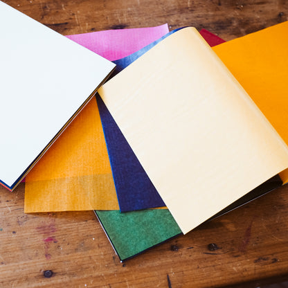 Window Star Folding Paper - Wax-like Kite Paper - 40gsm Assorted Rainbow Colours