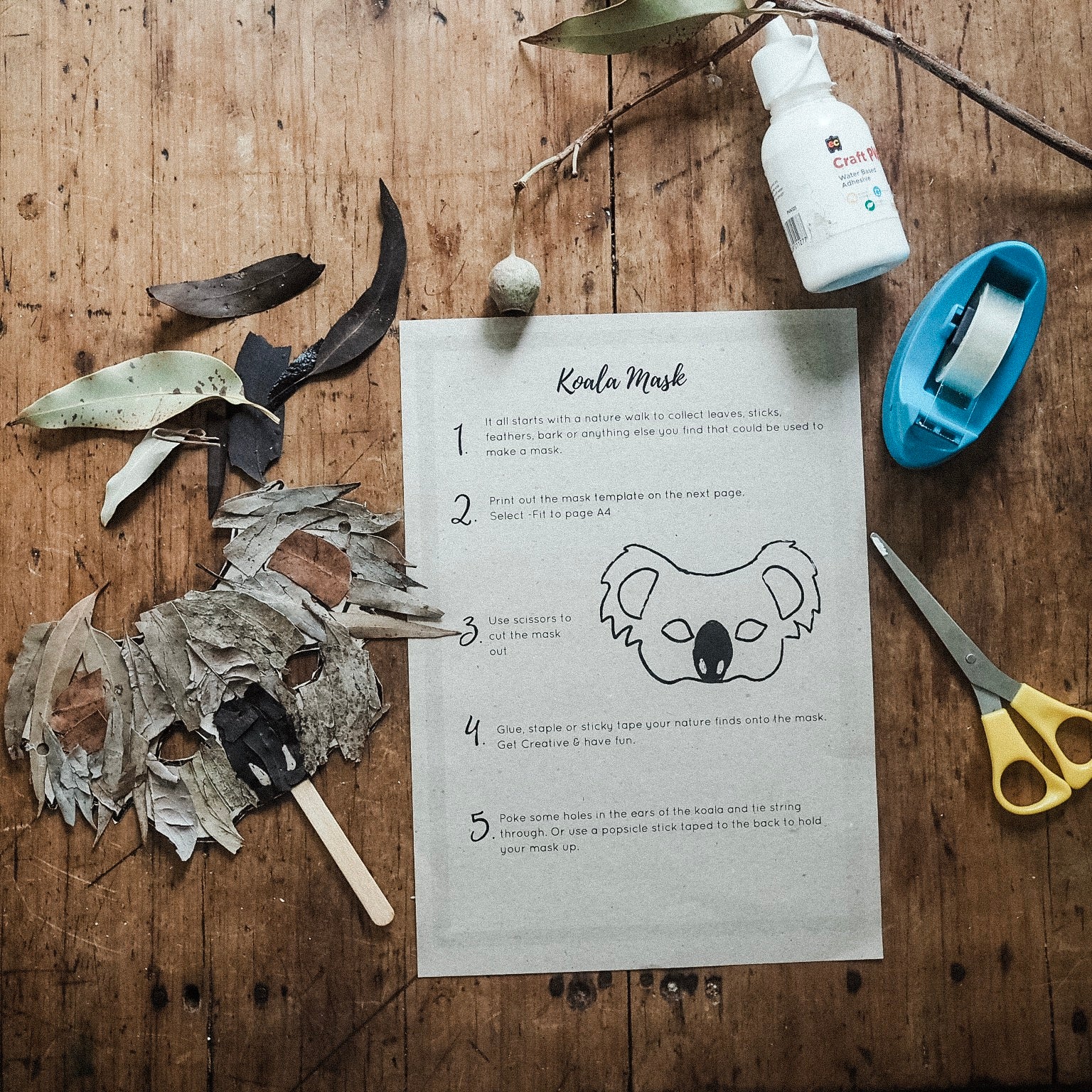 Koala Mask Printable