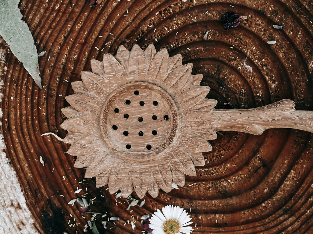 SUNFLOWER SLOTTED DUO SPOON