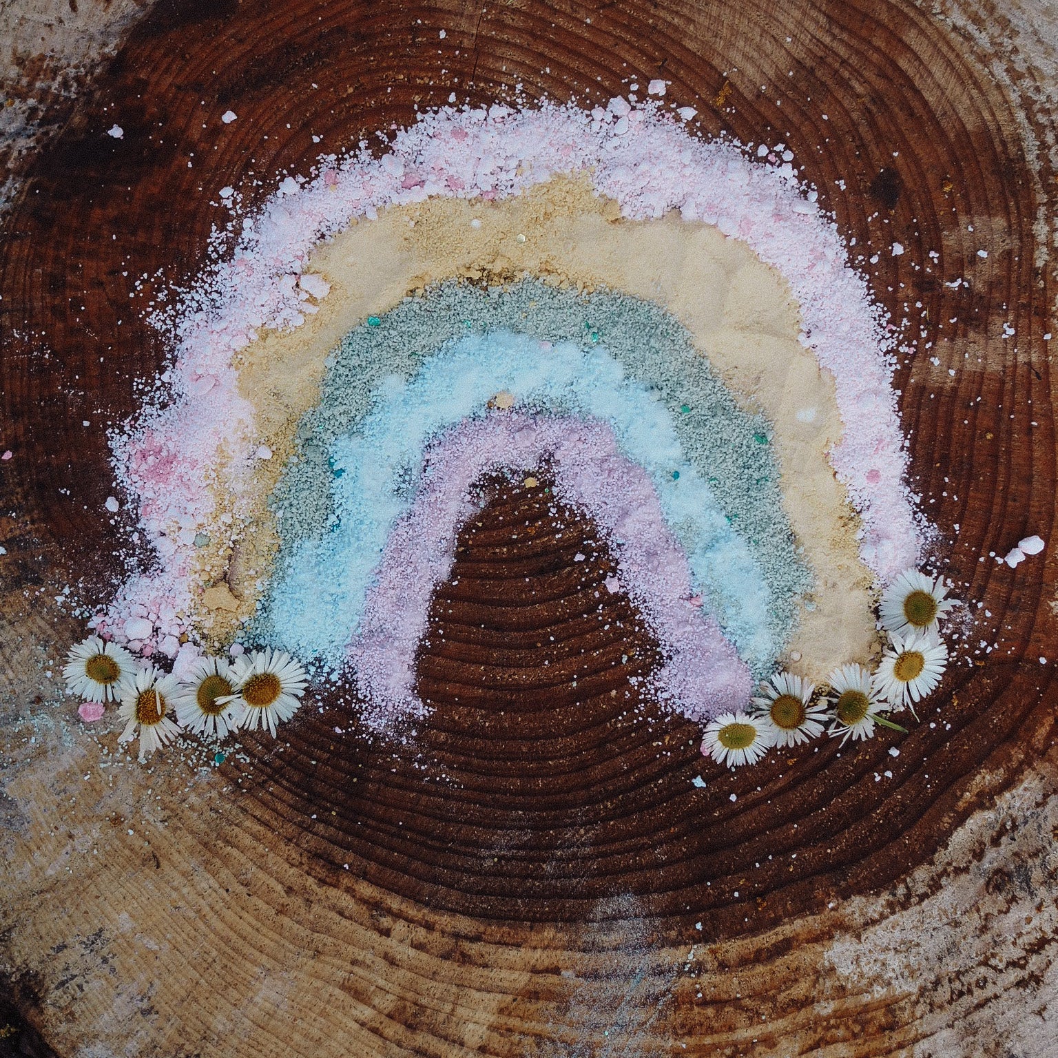 WHOLESALE Rainbow PLAYFIZZ Crumble (No Pops) in CUP all 5 colours separated