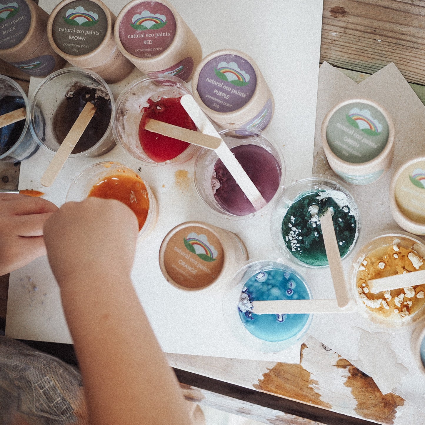 Natural Eco Paints - plastic free natural paint for kids