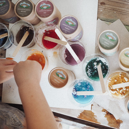 Natural Eco Paints - plastic free natural paint for kids