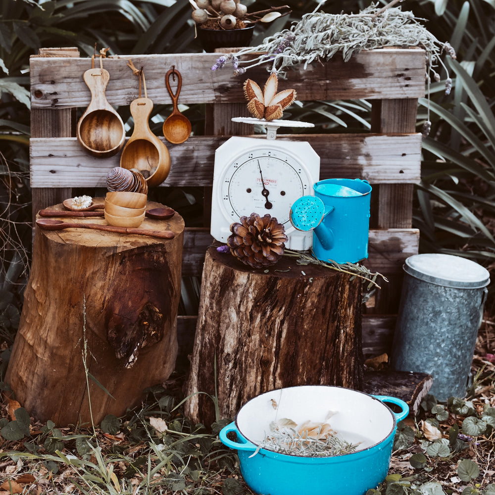 Handcrafted Twig Spoon | Natural Play Tools - Wild Mountain Child