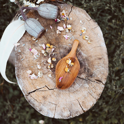 Handcrafted Leaf Scoop | Natural Play Tools - Wild Mountain Child