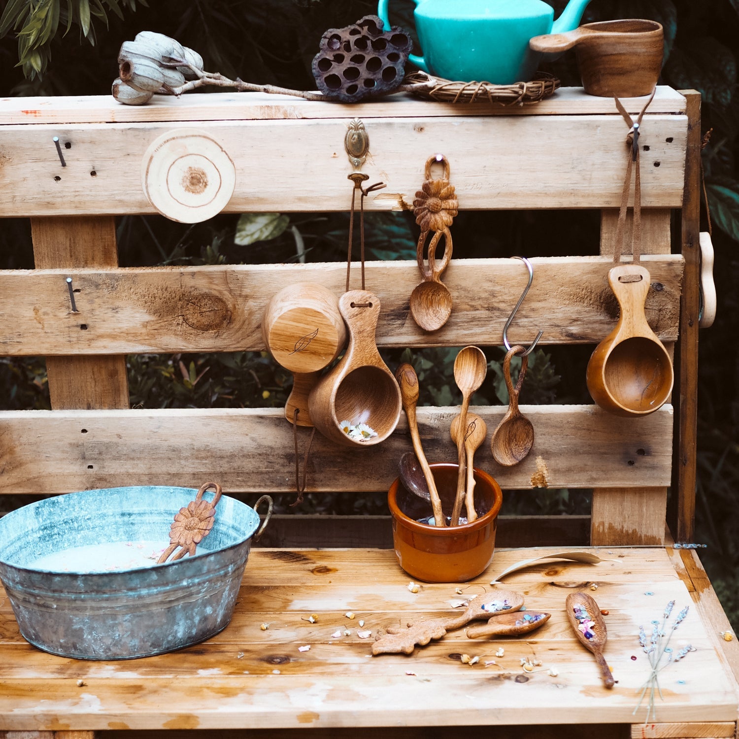 Handcrafted Twig Spoon | Natural Play Tools - Wild Mountain Child