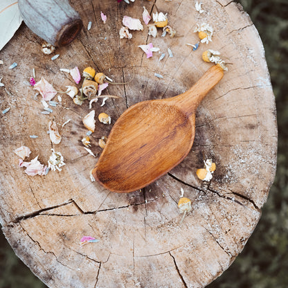 Handcrafted Leaf Scoop | Natural Play Tools - Wild Mountain Child