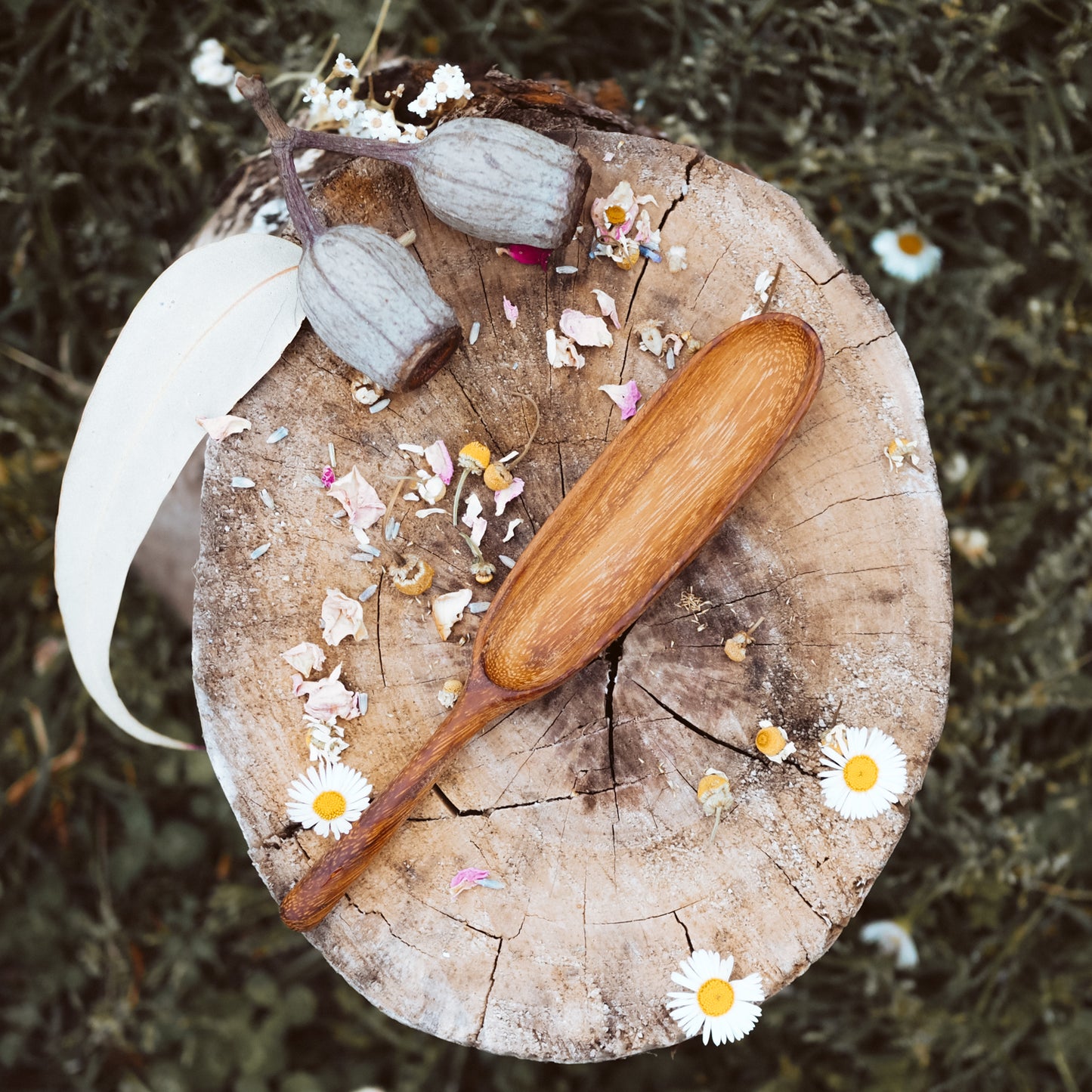 Handcrafted Paddle Spoon | Natural Play Tools - Wild Mountain Child